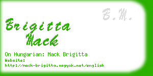 brigitta mack business card